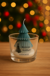 Προσωποποιημένο Χριστουγεννιάτικο Κερί Δέντρο σε Ποτήρι – 100% Σόγια | CASADECO